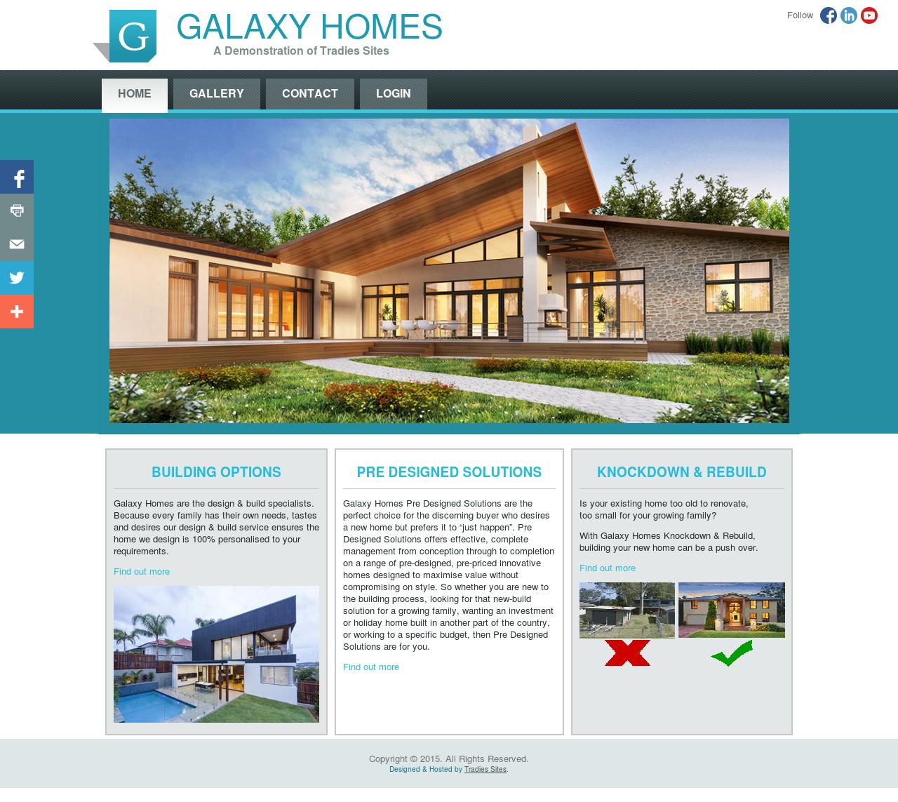Galaxy Homes - A demonstration site